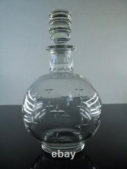 Art Deco Service A Digestif Carafe Et 8 Verres Cristal Taille Royal Bayel Signe