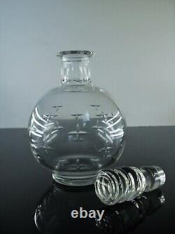 Art Deco Service A Digestif Carafe Et 8 Verres Cristal Taille Royal Bayel Signe