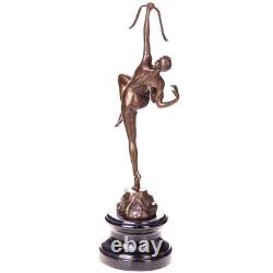 Art déco bronze figure Diana with bow Vintage