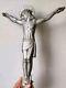 Art Deco Grand Christ Signé Numéroté Marmora Bronze Aluminium Jesus Croix