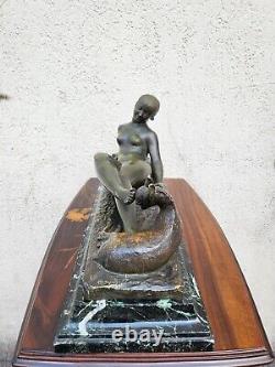Ary Bitter, Chloé, Bronze Signé, Art Déco, XXème Siècle