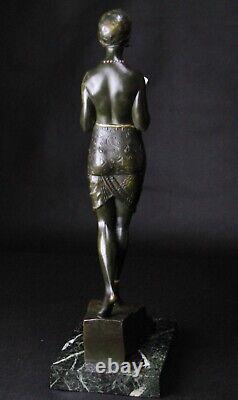 Bronze 50cm Odalisque à la coupe Pierre Le Faguays Art Déco/Art Nouveau