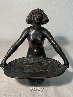 Bronze Art Déco Égyptienne Signé Laplagne