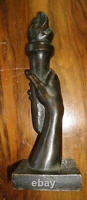 Bronze art déco 1930 signé Charles YRONDY écriture main Fondeur Pannini Paris