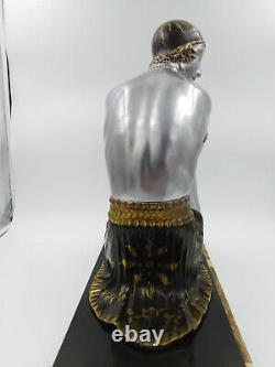 Chiparus Sculpture 1930 art-déco élégante danseuse dame nu féminin 46cm Lullier