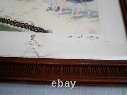 ESTAMPE originale CHARLES DANA GIBSON 1930 épreuve d'artiste 1/6 Art Déco cadre