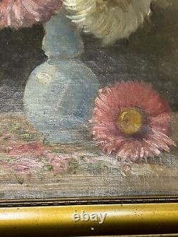 Ecole Française XXè Art Déco Nature morte Bouquets de fleurs HST 1920