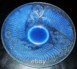 Etling Signe Art Deco Grand Coupe En Verre Moule Opalecent Era Sabino Fougeres