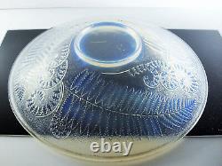 Etling Signe Art Deco Grand Coupe En Verre Moule Opalecent Era Sabino Fougeres