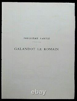 George Barbier GALANDOT LE ROMAIN Gravure Pochoir édition originale 1928