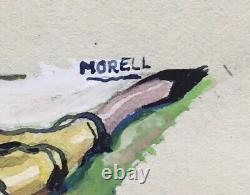 Gouache Art Déco José Morell Espagnol Illustration Carmen Prosper Mérimée 1925