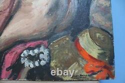 Grand nu au chapeau, Roger Grillon (1881-1938), huile sur toile, signée