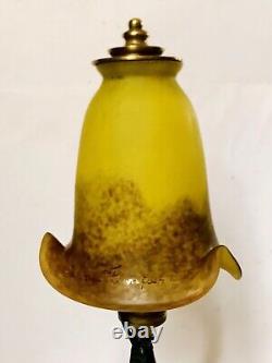 Lampe/art déco/tulipe/signé/le Verre Français/Schneider /pâte De Verre/ 1920