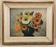 Louise Germain Baligot Bouquet De Fleurs Art Deco Odin Lemaire Huile Originale