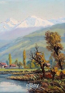 Lucien Quenard, tableau, montagne, Belledonne, Gières, Alpes, Isère, Grenoble