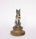 Mascotte Automobile Bronze Chat Art Deco