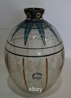 Magnifique vase Art Déco signé Delatte Nancy #70#
