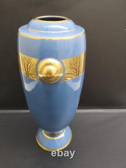 Magnifique vase Art deco 1940 signé Pinon Maurice Tours Hauteur 36 TBE