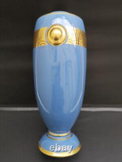 Magnifique vase Art deco 1940 signé Pinon Maurice Tours Hauteur 36 TBE