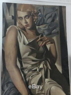 Portrait des années 1940 signé DE LEMPICKA