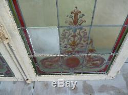 Rare vitrail vitraux style renaissance signé Joseph Vantillard xix ems
