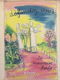 Robert FRANCOLIN (1899-1974) CONTRE LA MEDECINE Défendez-vous! La mauvaise herbe