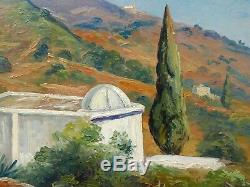 Roméo AGLIETTI tableau art orientaliste paysage Algérie orientalisme Alger côte