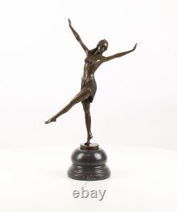 Sculpture Danseuse de Palmyre bronze Style Art déco D'après Demetre Chiparus