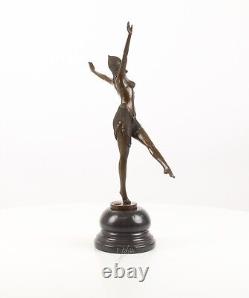 Sculpture Danseuse de Palmyre bronze Style Art déco D'après Demetre Chiparus