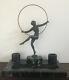 Sculpture En Bronze Danseuse Nue Signée Briant Marcel Bouraine Art Deco 1930