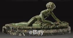 Sculpture en bronze 1930 Art-déco signée Georges Coste