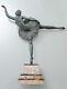 Sculpture En Bronze Art Deco D'une Danseuse De Ballet Signée Balleste