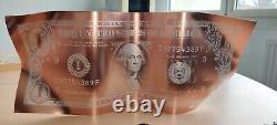 Sculpture représentant un billet de 1 dollar américain (One dollar USD)