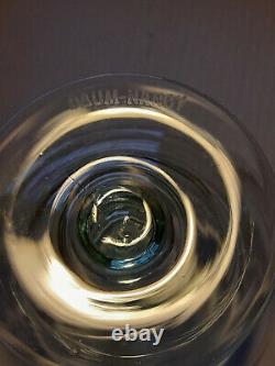 Six coupes à champagne Art Déco en cristal signées Daum Nancy