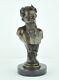 Statue Sculpture Bacchus Style Art Deco Style Art Nouveau Bronze Massif Signe