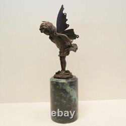 Statue Sculpture Elfe Fee Style Art Deco Style Art Nouveau Bronze massif Signe