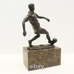 Statue Sculpture Football Style Art Deco Style Art Nouveau Bronze massif Signe