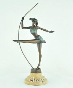 Statue Sculpture Sexy Style Art Deco Style Art Nouveau Bronze massif Signe