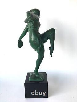 Statue art déco signée FAYRAL (Pierre le Faguays) ateliers Max le Verrier