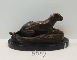 Statue en bronze Lion Lionne Animalier Style Art Deco Style Art Nouveau Bronze S