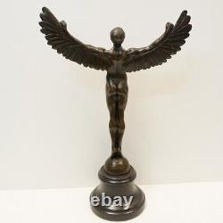 Statue en bronze Nu Icare Ange Style Art Deco Style Art Nouveau Bronze Signe