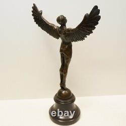 Statue en bronze Nu Icare Ange Style Art Deco Style Art Nouveau Bronze Signe