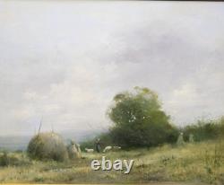 Tableau Jean Bernard Trotzier Meules de Foin