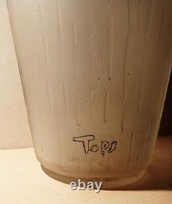 Vase Art Déco signé TOPS
