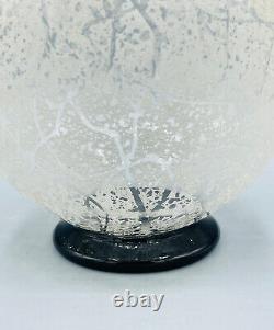 Vase Boule Art Deco En Verre Grave A L'acide Signe Daum Nancy France Vers 1930