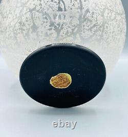 Vase Boule Art Deco En Verre Grave A L'acide Signe Daum Nancy France Vers 1930