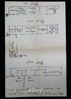 Vincente SANTA OLARIA (1886) 3 études et correspondance Cabanal George Sand