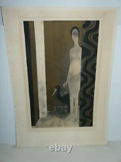 -andre Minaux Lithographie Signee Numerotee 4/7 Epreuve Artiste Art Deco Moderne